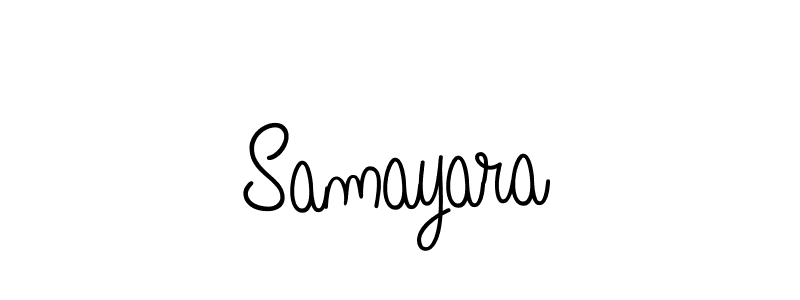 Design your own signature with our free online signature maker. With this signature software, you can create a handwritten (Angelique-Rose-font-FFP) signature for name Samayara. Samayara signature style 5 images and pictures png