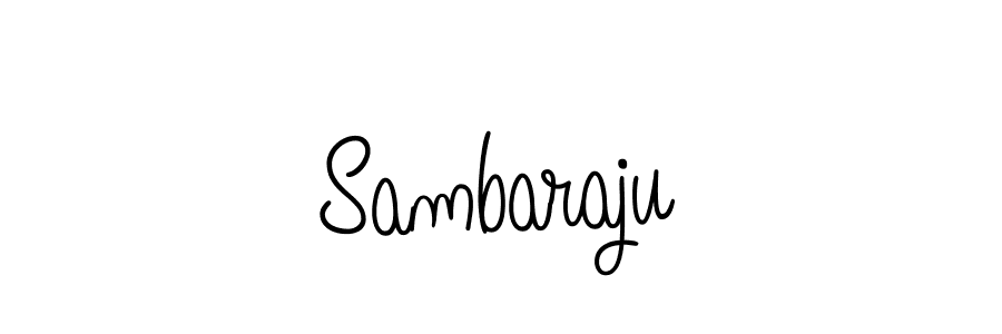 How to make Sambaraju name signature. Use Angelique-Rose-font-FFP style for creating short signs online. This is the latest handwritten sign. Sambaraju signature style 5 images and pictures png