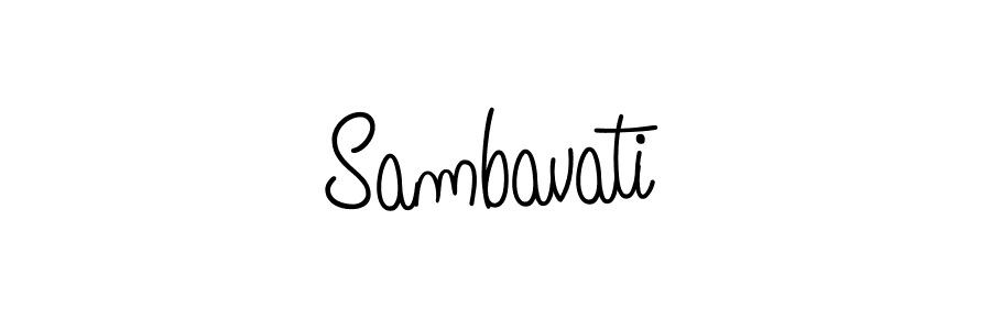 Make a beautiful signature design for name Sambavati. Use this online signature maker to create a handwritten signature for free. Sambavati signature style 5 images and pictures png