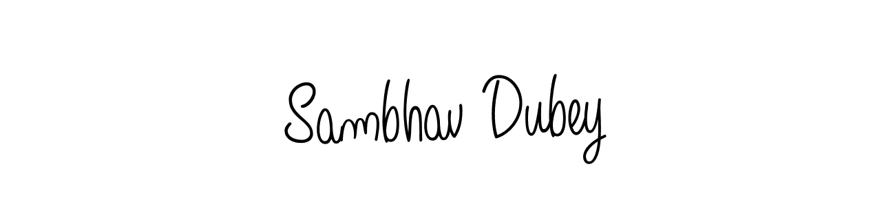 Sambhav Dubey stylish signature style. Best Handwritten Sign (Angelique-Rose-font-FFP) for my name. Handwritten Signature Collection Ideas for my name Sambhav Dubey. Sambhav Dubey signature style 5 images and pictures png