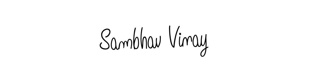 Make a short Sambhav Vinay signature style. Manage your documents anywhere anytime using Angelique-Rose-font-FFP. Create and add eSignatures, submit forms, share and send files easily. Sambhav Vinay signature style 5 images and pictures png