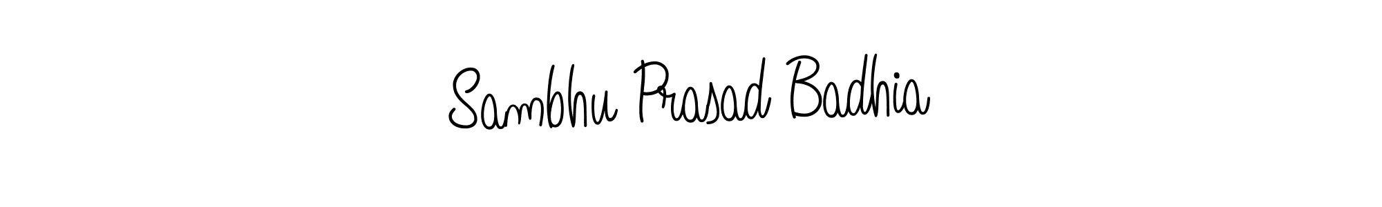 Create a beautiful signature design for name Sambhu Prasad Badhia. With this signature (Angelique-Rose-font-FFP) fonts, you can make a handwritten signature for free. Sambhu Prasad Badhia signature style 5 images and pictures png