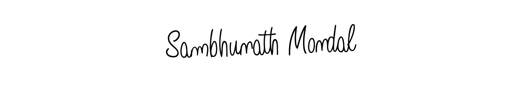 Sambhunath Mondal stylish signature style. Best Handwritten Sign (Angelique-Rose-font-FFP) for my name. Handwritten Signature Collection Ideas for my name Sambhunath Mondal. Sambhunath Mondal signature style 5 images and pictures png