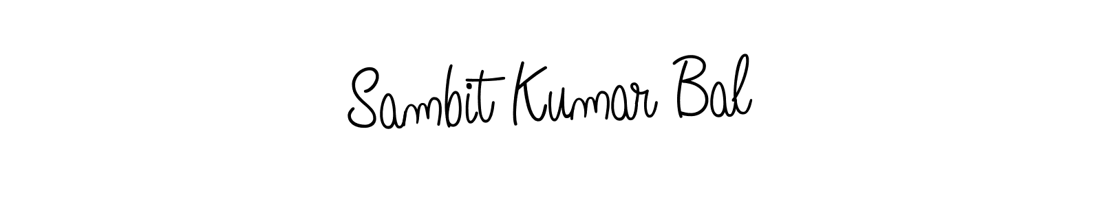 Design your own signature with our free online signature maker. With this signature software, you can create a handwritten (Angelique-Rose-font-FFP) signature for name Sambit Kumar Bal. Sambit Kumar Bal signature style 5 images and pictures png