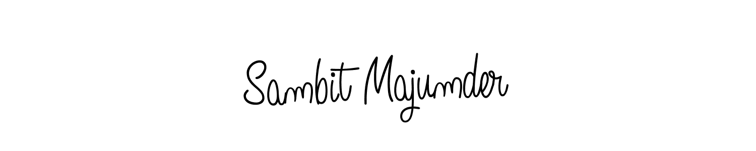 You should practise on your own different ways (Angelique-Rose-font-FFP) to write your name (Sambit Majumder) in signature. don't let someone else do it for you. Sambit Majumder signature style 5 images and pictures png