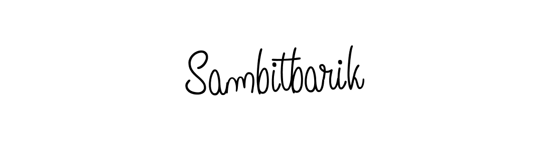 Use a signature maker to create a handwritten signature online. With this signature software, you can design (Angelique-Rose-font-FFP) your own signature for name Sambitbarik. Sambitbarik signature style 5 images and pictures png