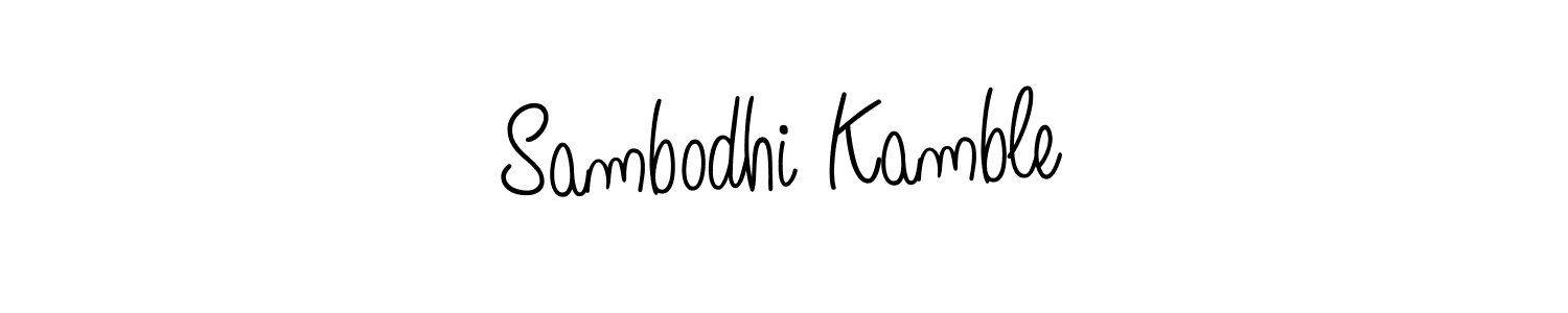 Also we have Sambodhi Kamble name is the best signature style. Create professional handwritten signature collection using Angelique-Rose-font-FFP autograph style. Sambodhi Kamble signature style 5 images and pictures png