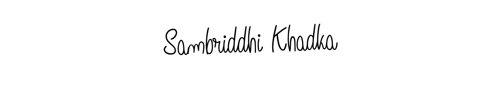 Make a beautiful signature design for name Sambriddhi Khadka. With this signature (Angelique-Rose-font-FFP) style, you can create a handwritten signature for free. Sambriddhi Khadka signature style 5 images and pictures png