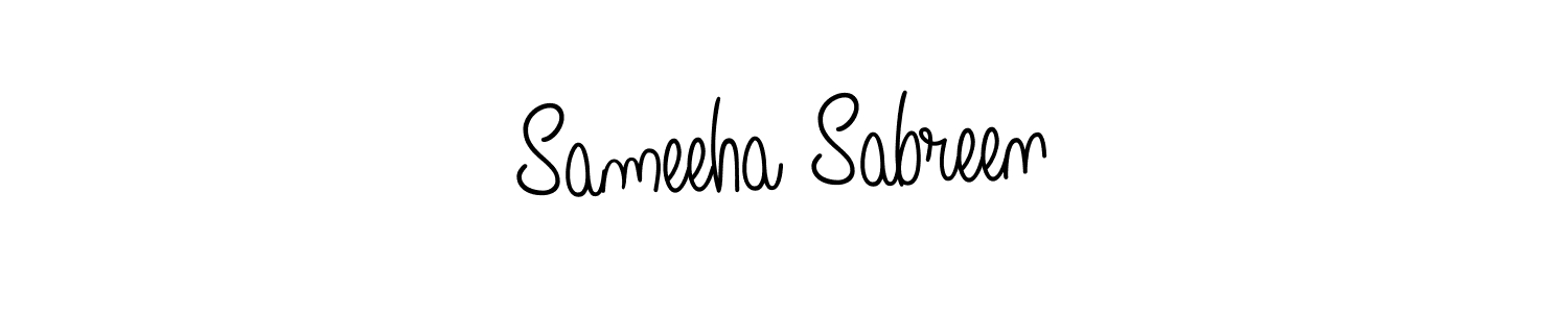 How to make Sameeha Sabreen signature? Angelique-Rose-font-FFP is a professional autograph style. Create handwritten signature for Sameeha Sabreen name. Sameeha Sabreen signature style 5 images and pictures png