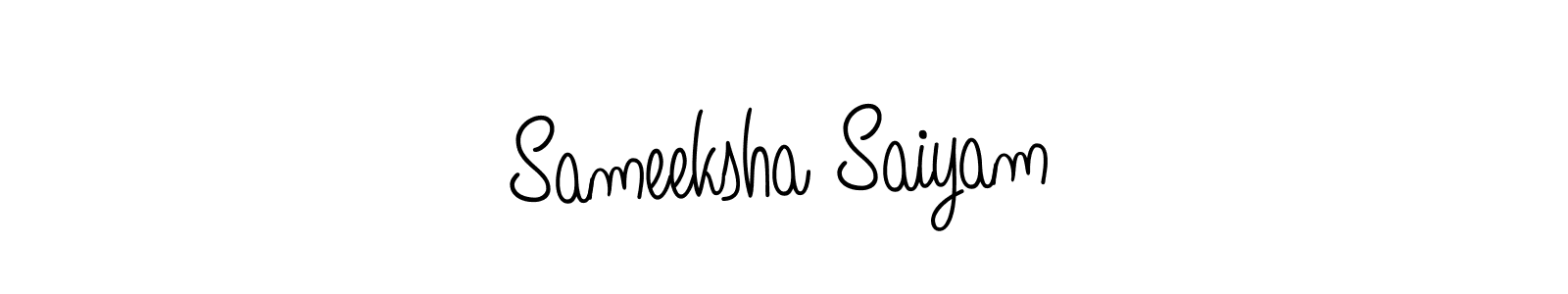 Once you've used our free online signature maker to create your best signature Angelique-Rose-font-FFP style, it's time to enjoy all of the benefits that Sameeksha Saiyam name signing documents. Sameeksha Saiyam signature style 5 images and pictures png