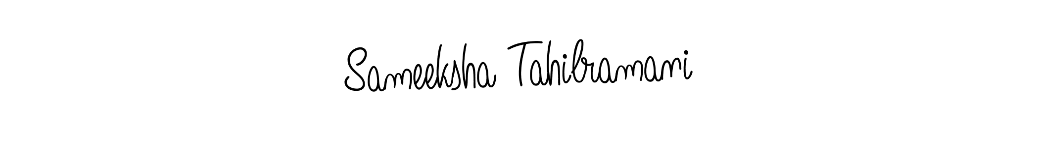 if you are searching for the best signature style for your name Sameeksha Tahilramani. so please give up your signature search. here we have designed multiple signature styles  using Angelique-Rose-font-FFP. Sameeksha Tahilramani signature style 5 images and pictures png