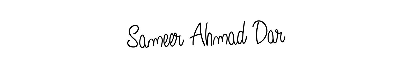 Design your own signature with our free online signature maker. With this signature software, you can create a handwritten (Angelique-Rose-font-FFP) signature for name Sameer Ahmad Dar. Sameer Ahmad Dar signature style 5 images and pictures png