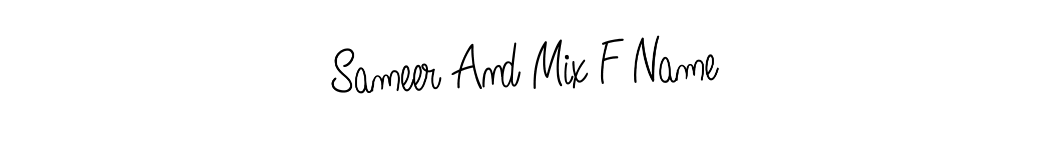 How to make Sameer And Mix F Name signature? Angelique-Rose-font-FFP is a professional autograph style. Create handwritten signature for Sameer And Mix F Name name. Sameer And Mix F Name signature style 5 images and pictures png