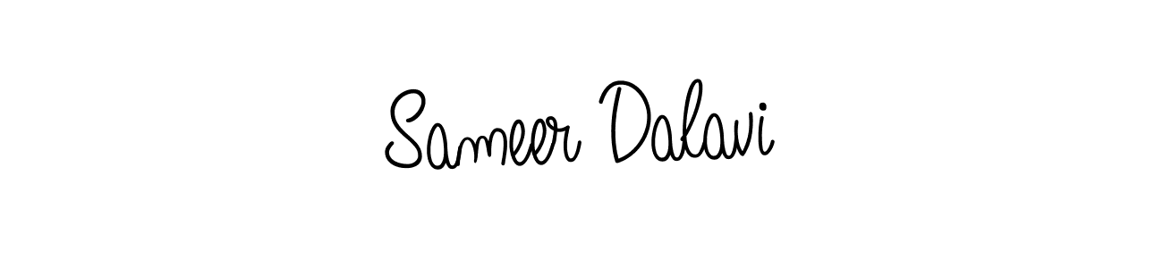 How to make Sameer Dalavi name signature. Use Angelique-Rose-font-FFP style for creating short signs online. This is the latest handwritten sign. Sameer Dalavi signature style 5 images and pictures png