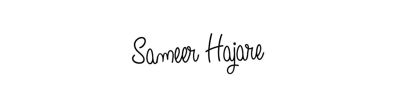 Design your own signature with our free online signature maker. With this signature software, you can create a handwritten (Angelique-Rose-font-FFP) signature for name Sameer Hajare. Sameer Hajare signature style 5 images and pictures png