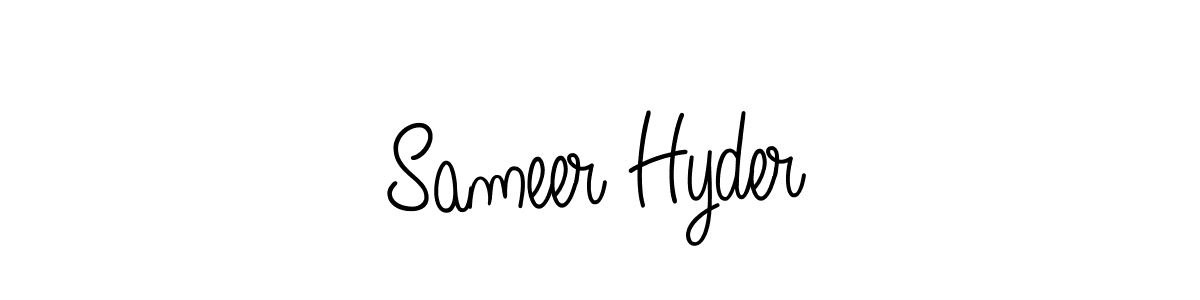 Create a beautiful signature design for name Sameer Hyder. With this signature (Angelique-Rose-font-FFP) fonts, you can make a handwritten signature for free. Sameer Hyder signature style 5 images and pictures png