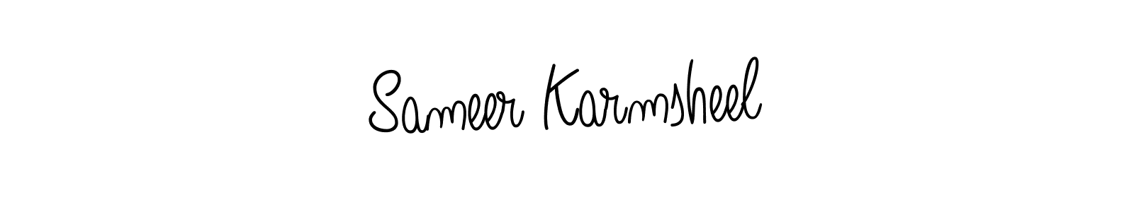 Best and Professional Signature Style for Sameer Karmsheel. Angelique-Rose-font-FFP Best Signature Style Collection. Sameer Karmsheel signature style 5 images and pictures png