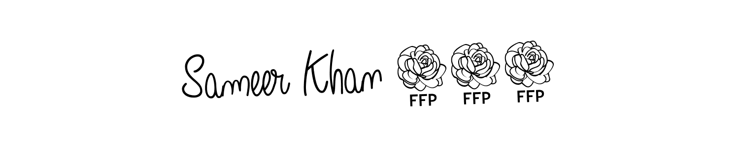 This is the best signature style for the Sameer Khan 007 name. Also you like these signature font (Angelique-Rose-font-FFP). Mix name signature. Sameer Khan 007 signature style 5 images and pictures png