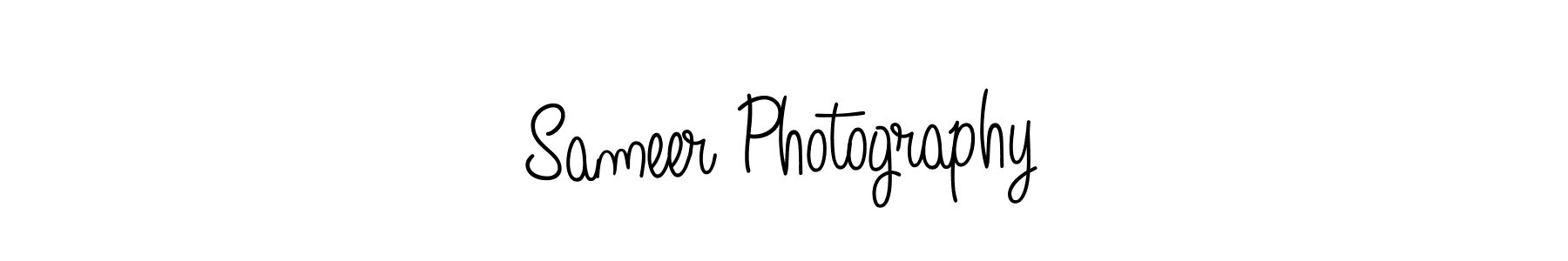 The best way (Angelique-Rose-font-FFP) to make a short signature is to pick only two or three words in your name. The name Sameer Photography include a total of six letters. For converting this name. Sameer Photography signature style 5 images and pictures png
