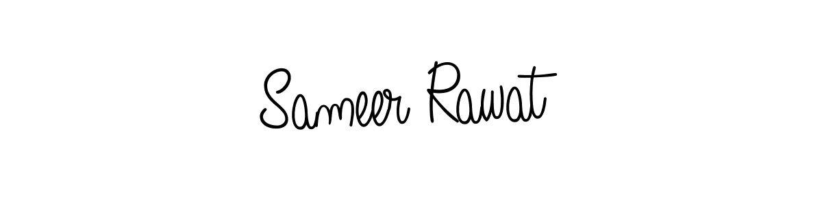 Sameer Rawat stylish signature style. Best Handwritten Sign (Angelique-Rose-font-FFP) for my name. Handwritten Signature Collection Ideas for my name Sameer Rawat. Sameer Rawat signature style 5 images and pictures png