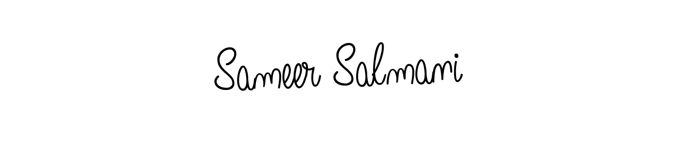 Sameer Salmani stylish signature style. Best Handwritten Sign (Angelique-Rose-font-FFP) for my name. Handwritten Signature Collection Ideas for my name Sameer Salmani. Sameer Salmani signature style 5 images and pictures png