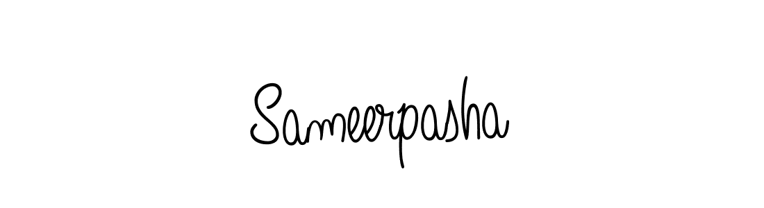 Make a beautiful signature design for name Sameerpasha. With this signature (Angelique-Rose-font-FFP) style, you can create a handwritten signature for free. Sameerpasha signature style 5 images and pictures png