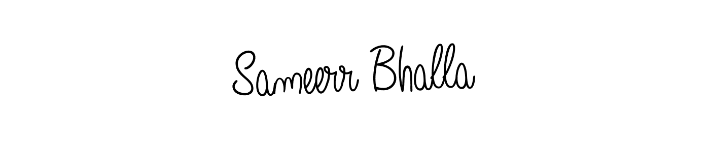 How to Draw Sameerr Bhalla signature style? Angelique-Rose-font-FFP is a latest design signature styles for name Sameerr Bhalla. Sameerr Bhalla signature style 5 images and pictures png