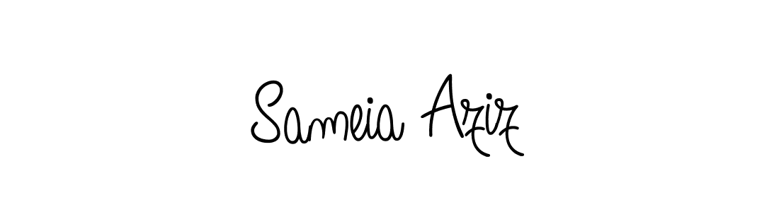 Angelique-Rose-font-FFP is a professional signature style that is perfect for those who want to add a touch of class to their signature. It is also a great choice for those who want to make their signature more unique. Get Sameia Aziz name to fancy signature for free. Sameia Aziz signature style 5 images and pictures png