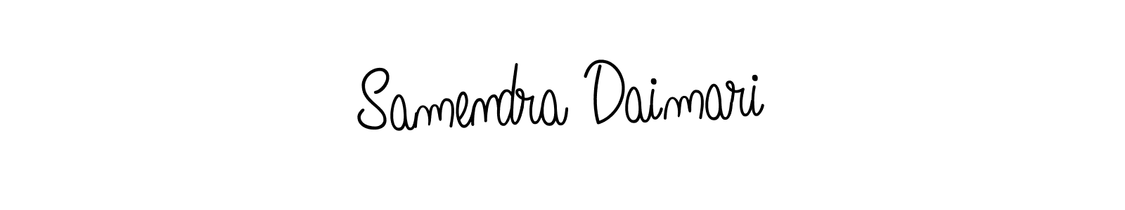 Once you've used our free online signature maker to create your best signature Angelique-Rose-font-FFP style, it's time to enjoy all of the benefits that Samendra Daimari name signing documents. Samendra Daimari signature style 5 images and pictures png