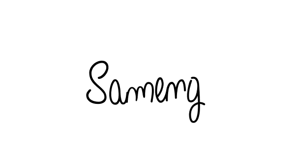 Sameng stylish signature style. Best Handwritten Sign (Angelique-Rose-font-FFP) for my name. Handwritten Signature Collection Ideas for my name Sameng. Sameng signature style 5 images and pictures png