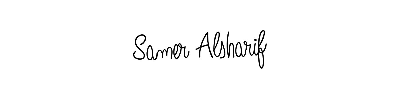 Create a beautiful signature design for name Samer Alsharif. With this signature (Angelique-Rose-font-FFP) fonts, you can make a handwritten signature for free. Samer Alsharif signature style 5 images and pictures png