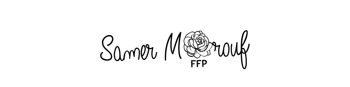 Once you've used our free online signature maker to create your best signature Angelique-Rose-font-FFP style, it's time to enjoy all of the benefits that Samer M3rouf name signing documents. Samer M3rouf signature style 5 images and pictures png