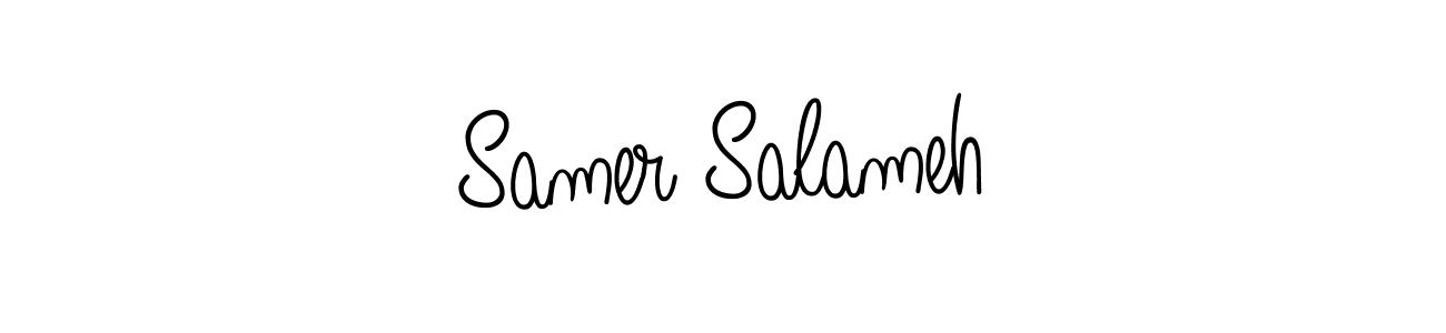 Design your own signature with our free online signature maker. With this signature software, you can create a handwritten (Angelique-Rose-font-FFP) signature for name Samer Salameh. Samer Salameh signature style 5 images and pictures png