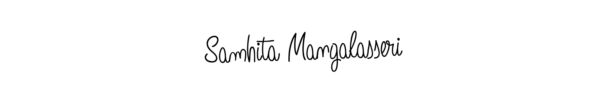Make a short Samhita Mangalasseri signature style. Manage your documents anywhere anytime using Angelique-Rose-font-FFP. Create and add eSignatures, submit forms, share and send files easily. Samhita Mangalasseri signature style 5 images and pictures png