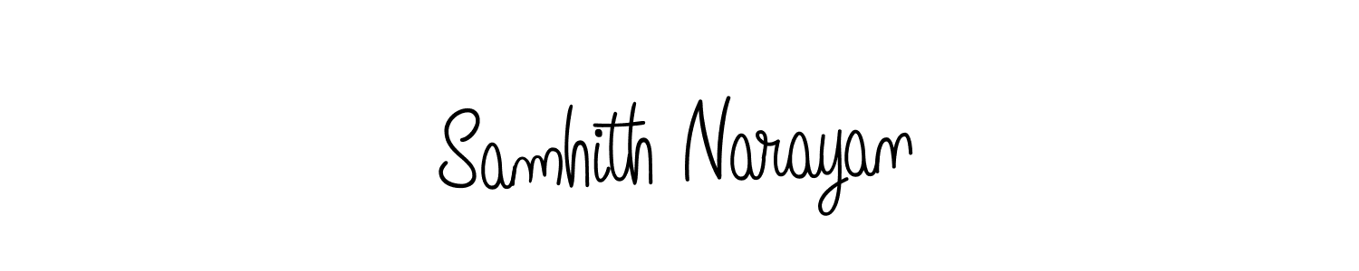 Angelique-Rose-font-FFP is a professional signature style that is perfect for those who want to add a touch of class to their signature. It is also a great choice for those who want to make their signature more unique. Get Samhith Narayan name to fancy signature for free. Samhith Narayan signature style 5 images and pictures png