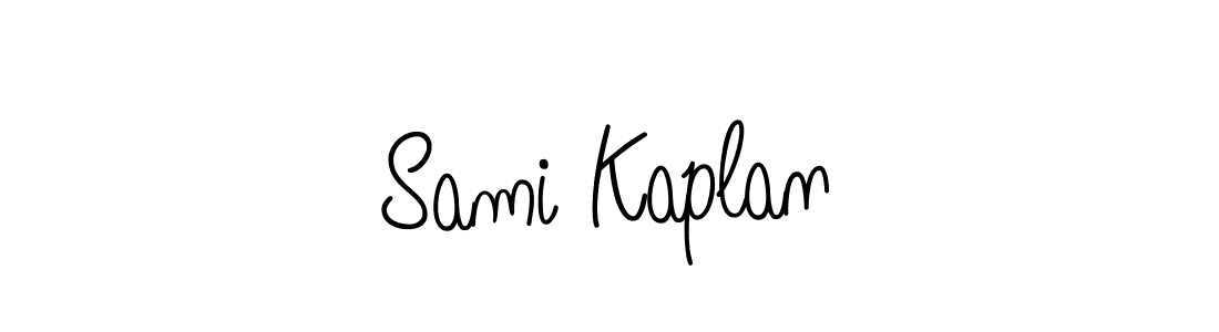 Use a signature maker to create a handwritten signature online. With this signature software, you can design (Angelique-Rose-font-FFP) your own signature for name Sami Kaplan. Sami Kaplan signature style 5 images and pictures png