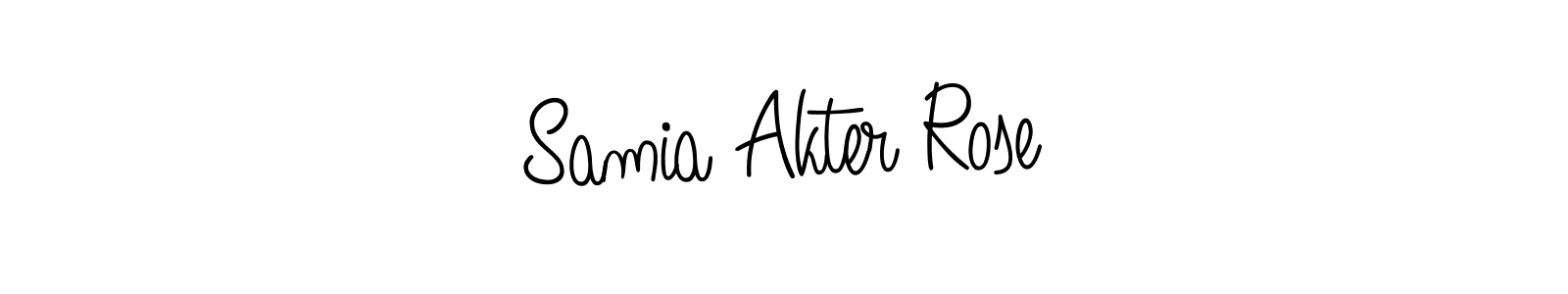 How to make Samia Akter Rose signature? Angelique-Rose-font-FFP is a professional autograph style. Create handwritten signature for Samia Akter Rose name. Samia Akter Rose signature style 5 images and pictures png