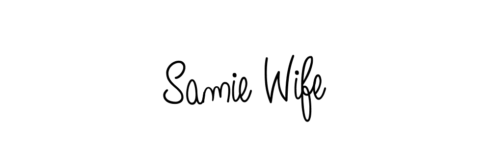 Here are the top 10 professional signature styles for the name Samie Wife. These are the best autograph styles you can use for your name. Samie Wife signature style 5 images and pictures png