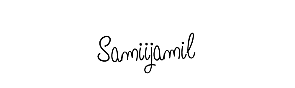 Design your own signature with our free online signature maker. With this signature software, you can create a handwritten (Angelique-Rose-font-FFP) signature for name Samiijamil. Samiijamil signature style 5 images and pictures png