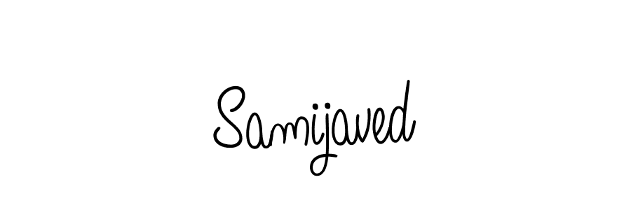 Samijaved stylish signature style. Best Handwritten Sign (Angelique-Rose-font-FFP) for my name. Handwritten Signature Collection Ideas for my name Samijaved. Samijaved signature style 5 images and pictures png