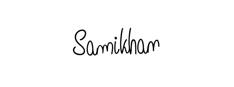 Also we have Samikhan name is the best signature style. Create professional handwritten signature collection using Angelique-Rose-font-FFP autograph style. Samikhan signature style 5 images and pictures png