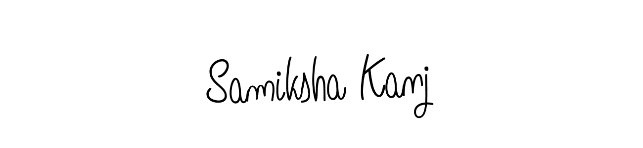 if you are searching for the best signature style for your name Samiksha Kanj. so please give up your signature search. here we have designed multiple signature styles  using Angelique-Rose-font-FFP. Samiksha Kanj signature style 5 images and pictures png