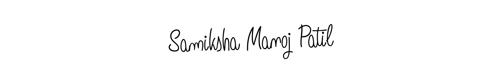 How to Draw Samiksha Manoj Patil signature style? Angelique-Rose-font-FFP is a latest design signature styles for name Samiksha Manoj Patil. Samiksha Manoj Patil signature style 5 images and pictures png