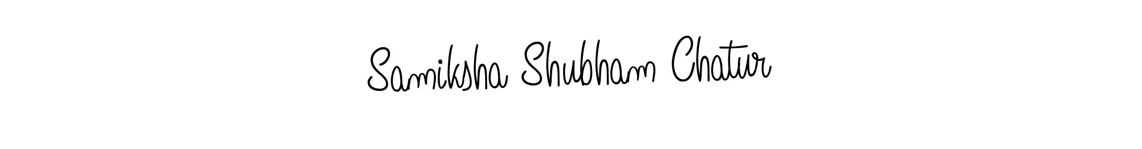Design your own signature with our free online signature maker. With this signature software, you can create a handwritten (Angelique-Rose-font-FFP) signature for name Samiksha Shubham Chatur. Samiksha Shubham Chatur signature style 5 images and pictures png