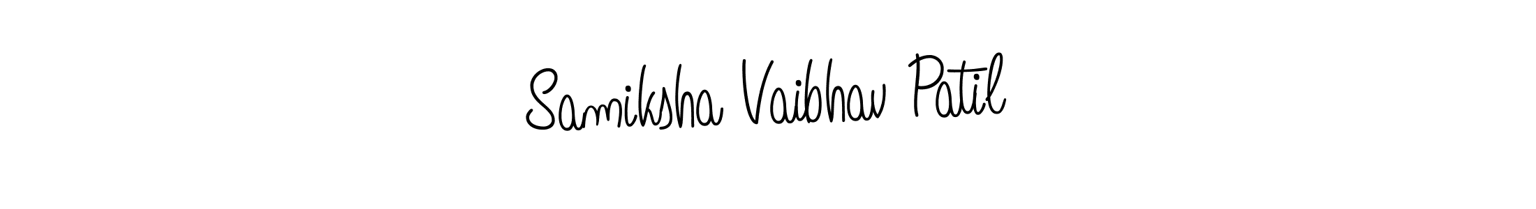 Design your own signature with our free online signature maker. With this signature software, you can create a handwritten (Angelique-Rose-font-FFP) signature for name Samiksha Vaibhav Patil. Samiksha Vaibhav Patil signature style 5 images and pictures png