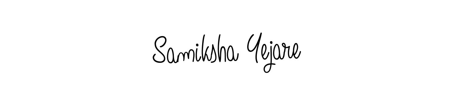 You can use this online signature creator to create a handwritten signature for the name Samiksha Yejare. This is the best online autograph maker. Samiksha Yejare signature style 5 images and pictures png