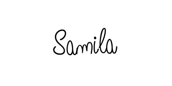 Create a beautiful signature design for name Samila. With this signature (Angelique-Rose-font-FFP) fonts, you can make a handwritten signature for free. Samila signature style 5 images and pictures png