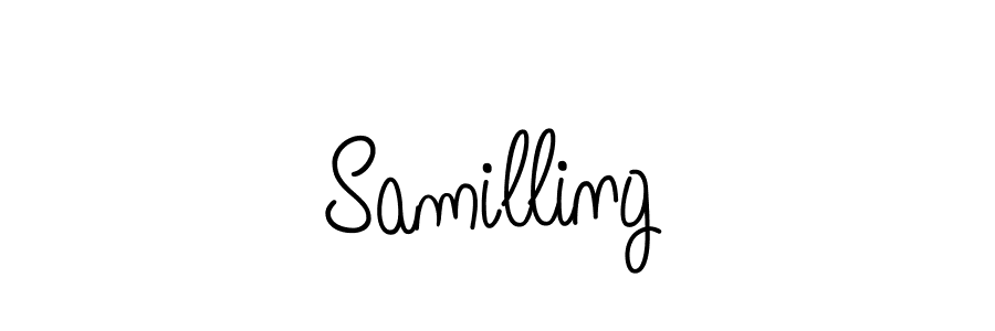 Use a signature maker to create a handwritten signature online. With this signature software, you can design (Angelique-Rose-font-FFP) your own signature for name Samilling. Samilling signature style 5 images and pictures png