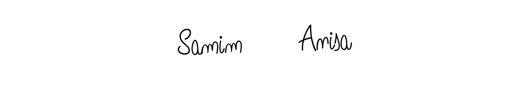 It looks lik you need a new signature style for name Samim ❤️ Anisa. Design unique handwritten (Angelique-Rose-font-FFP) signature with our free signature maker in just a few clicks. Samim ❤️ Anisa signature style 5 images and pictures png