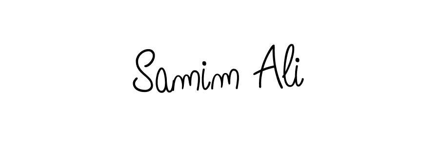 if you are searching for the best signature style for your name Samim Ali. so please give up your signature search. here we have designed multiple signature styles  using Angelique-Rose-font-FFP. Samim Ali signature style 5 images and pictures png